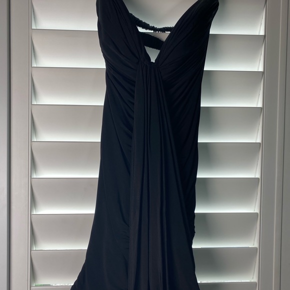 Bebe Strapless Draped Open-Back Mini Dress - Picture 2 of 4